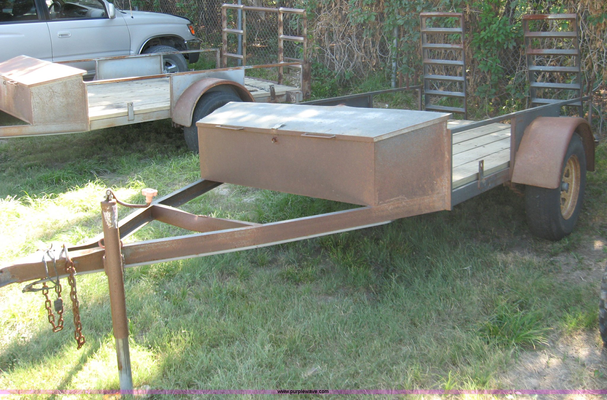 2003 shop built ATV trailer in Hays, KS Item A1317 sold Purple Wave