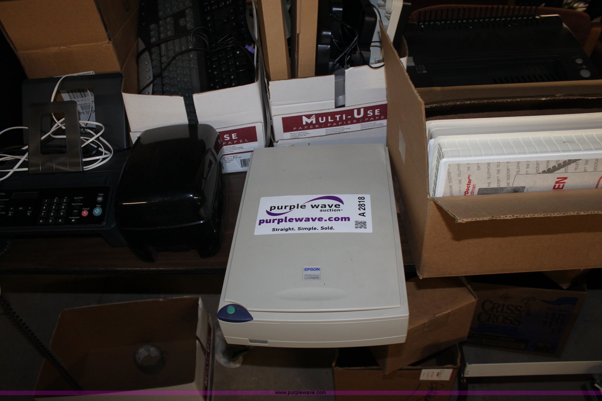 Assorted office supplies in Wichita, KS Item A2818 sold Purple Wave