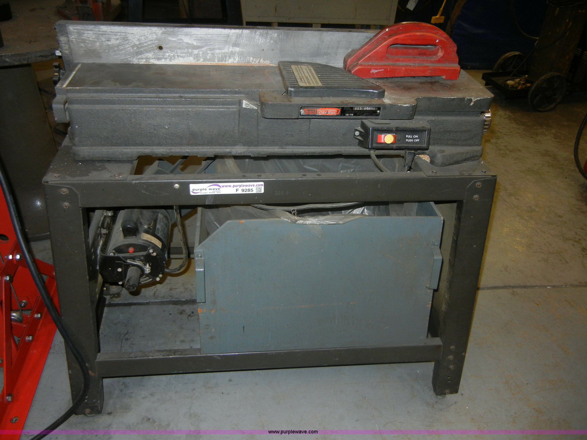 1974 Craftsman wood jointer in Manhattan, KS Item F9285 sold Purple