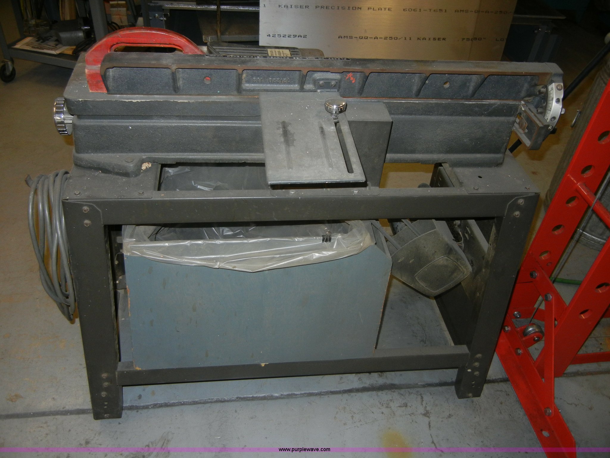 1974 Craftsman wood jointer in Manhattan, KS Item F9285 sold Purple