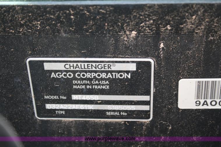 image for item A2317 2008 Challenger MT465B MFWD tractor