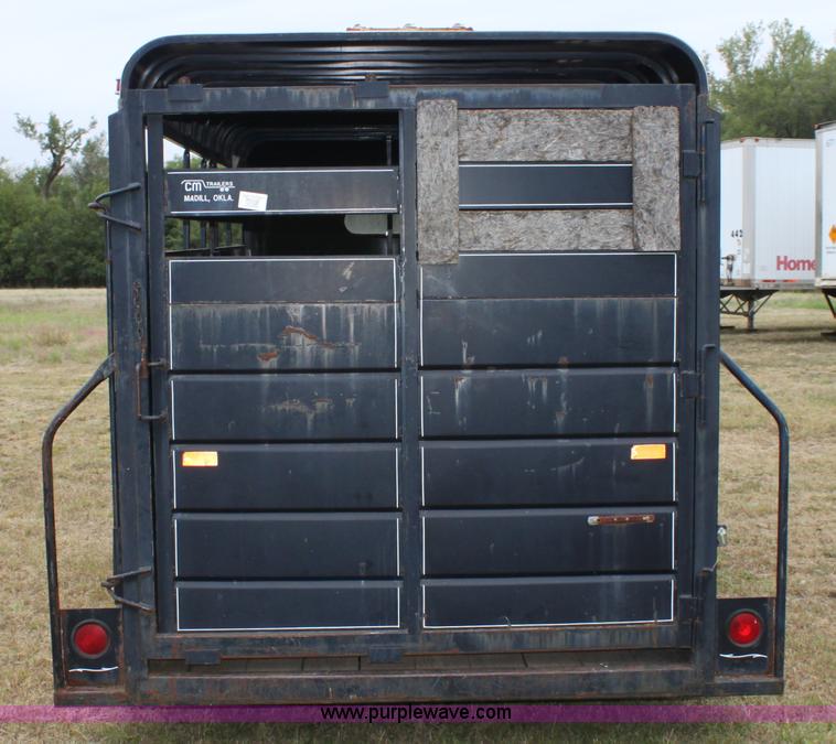 image for item A2860 1992 CM tandem axle stock trailer