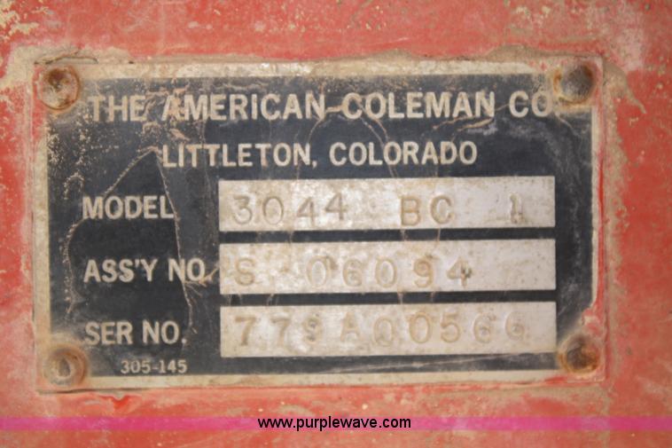 image for item A2166 American Coleman 3044BC-1 yard truck