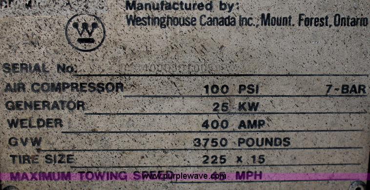 image for item A2377 Westinghouse Combo 4 job site trailer