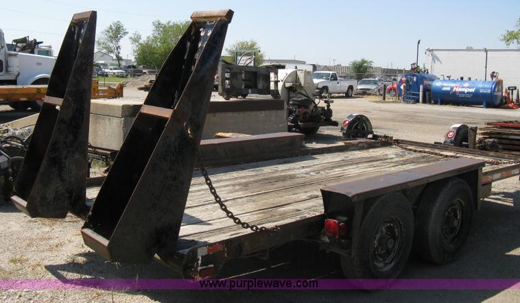 image for item A4355 1995 Belshe tandem axle flatbed trailer