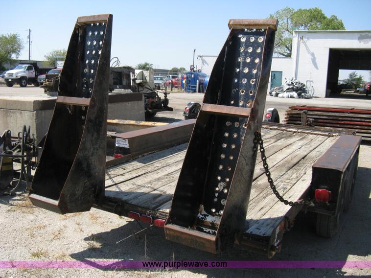 image for item A4355 1995 Belshe tandem axle flatbed trailer