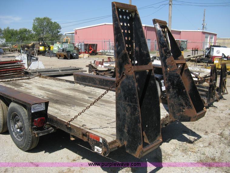 image for item A4355 1995 Belshe tandem axle flatbed trailer