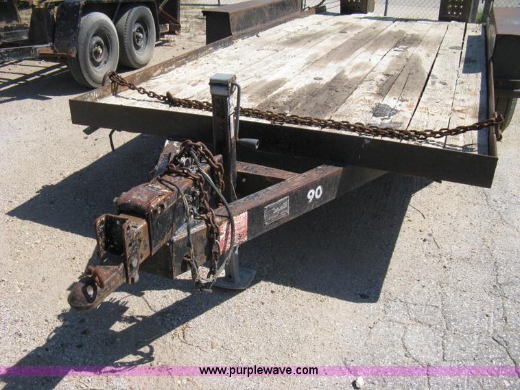image for item A4355 1995 Belshe tandem axle flatbed trailer