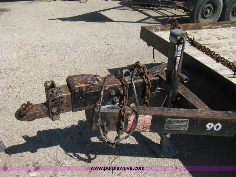 image for item A4355 1995 Belshe tandem axle flatbed trailer