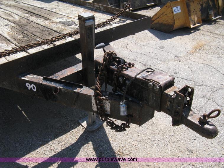 image for item A4355 1995 Belshe tandem axle flatbed trailer