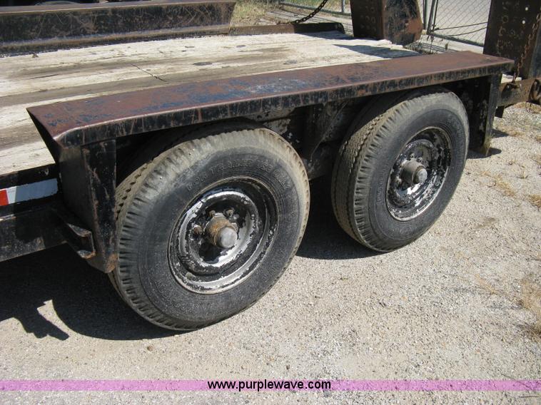 image for item A4355 1995 Belshe tandem axle flatbed trailer