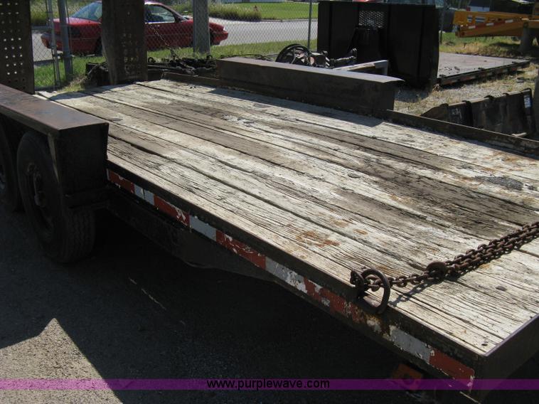 image for item A4355 1995 Belshe tandem axle flatbed trailer