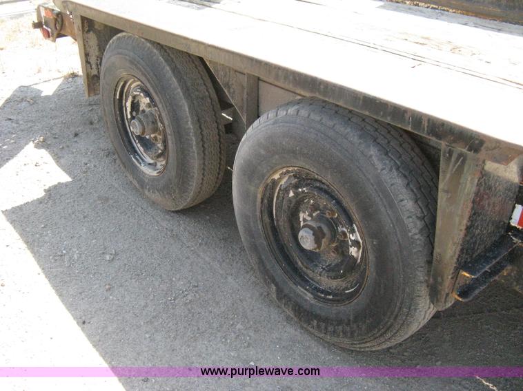 image for item A4355 1995 Belshe tandem axle flatbed trailer