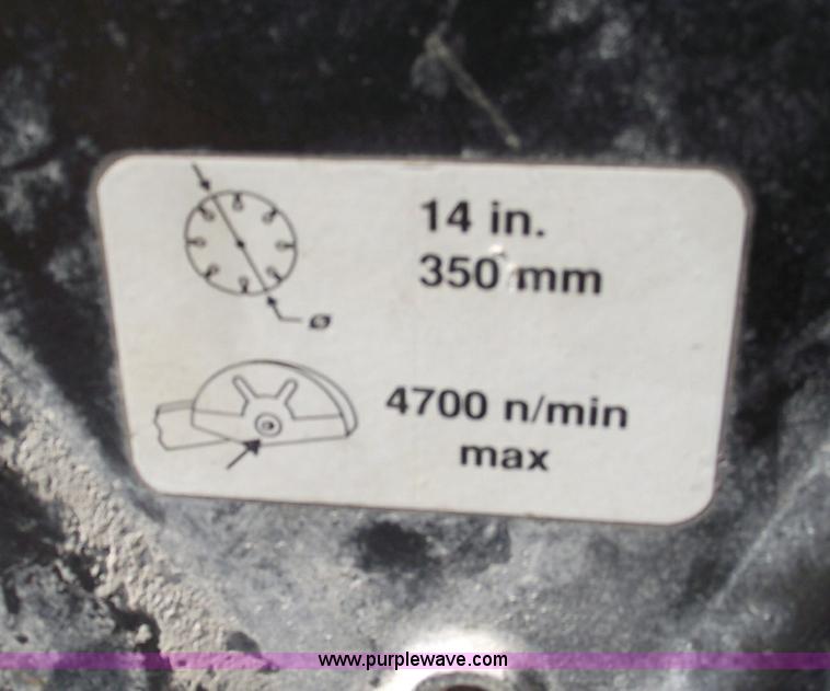 image for item B9163 2000 Diamant Boart Super 100 Quickie concrete/cutoff saw