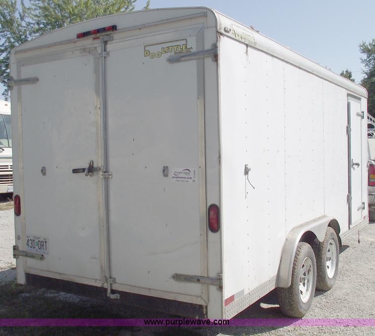 image for item C5559 2000 Doo Little 16' enclosed trailer