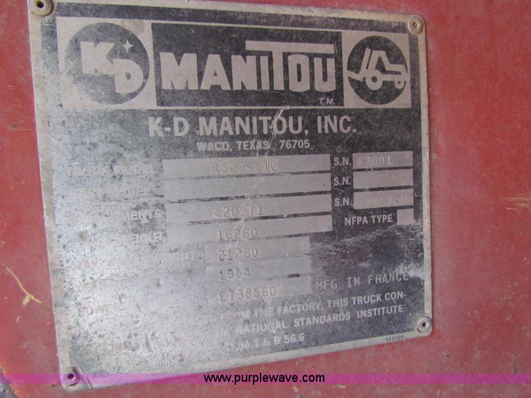 image for item D9034 1984 Manitou R522-4TC all terrain telehandler