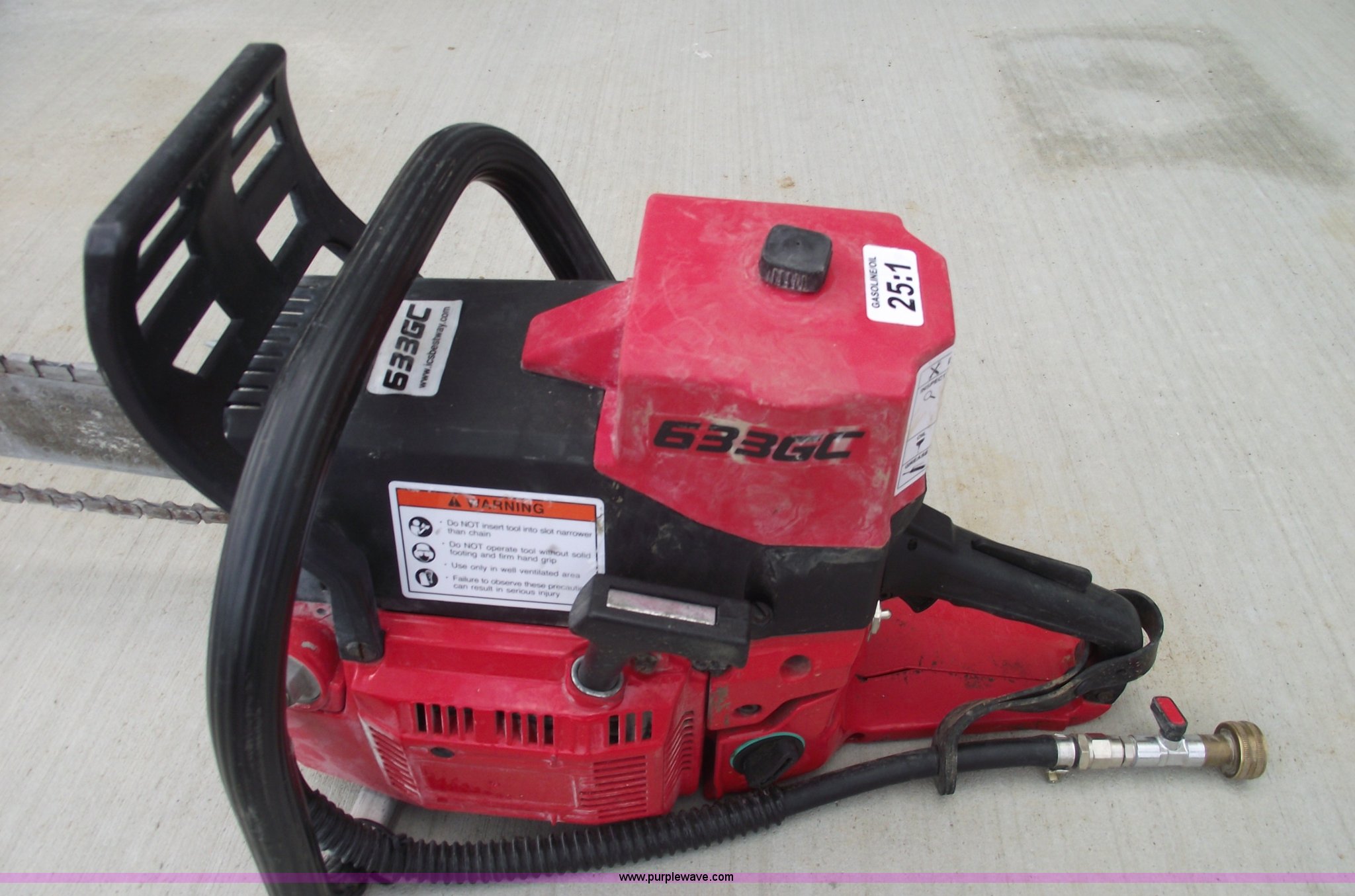 2006 ICS 633GC concrete chainsaw in Liberty, MO Item B9146 sold