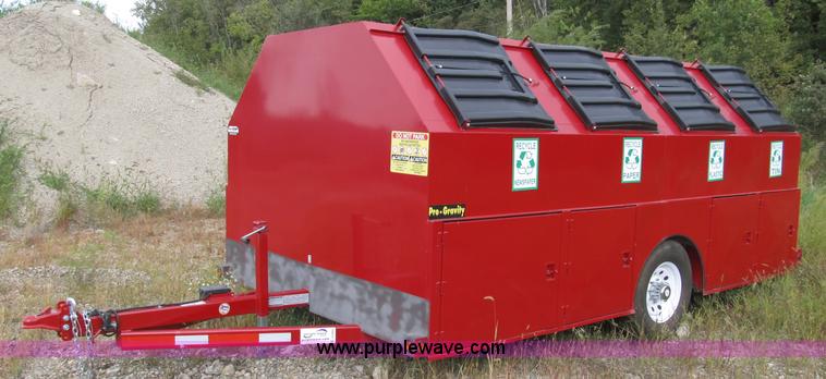 image for item A8004 2009 Pro-Tainer compartmentalized recycle trailer