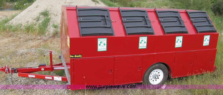 image for item A8004 2009 Pro-Tainer compartmentalized recycle trailer