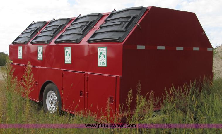 image for item A8004 2009 Pro-Tainer compartmentalized recycle trailer