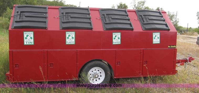 image for item A8004 2009 Pro-Tainer compartmentalized recycle trailer