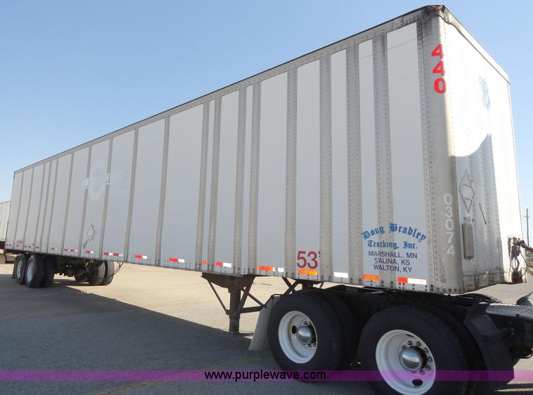 image for item C5039 2000 Wabash 53' van trailer