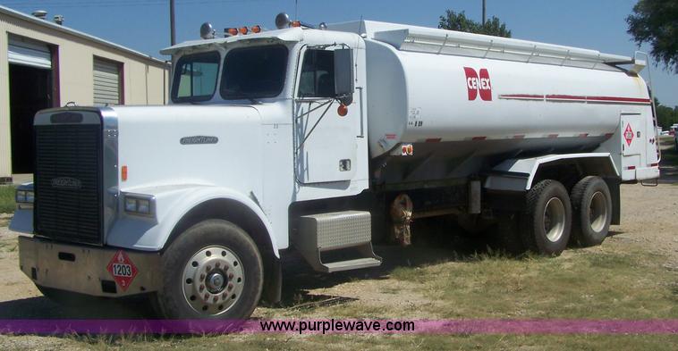 image for item D8504 1987 Freightliner FLC-64T fuel tanker truck
