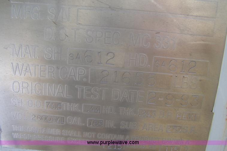 image for item D8506 1993 Chevrolet Kodiak propane truck