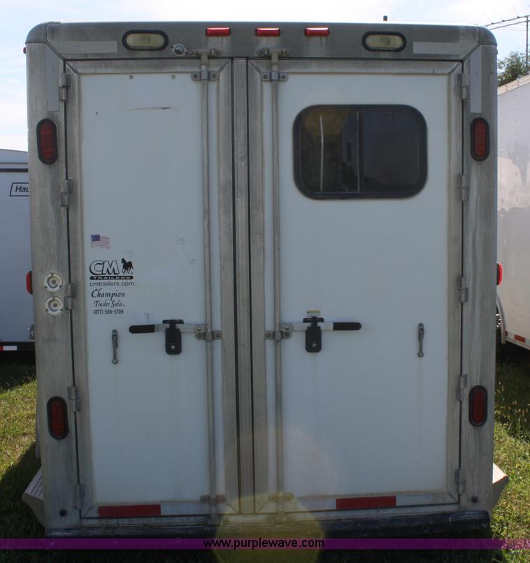 image for item A2375 2004 Norstar Cimarron three horse slant trailer