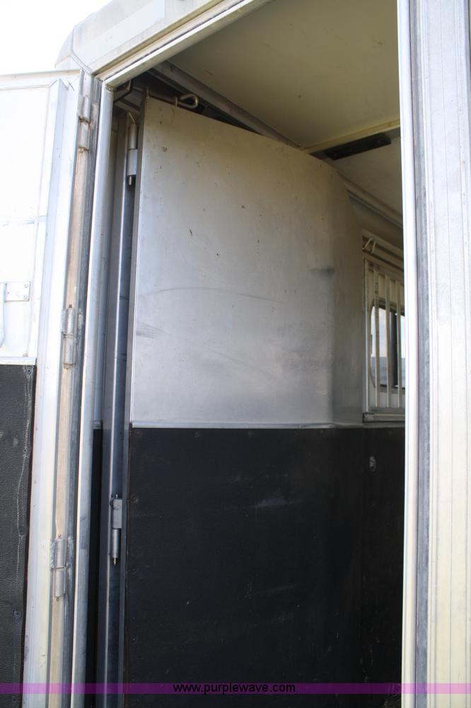 image for item A2375 2004 Norstar Cimarron three horse slant trailer