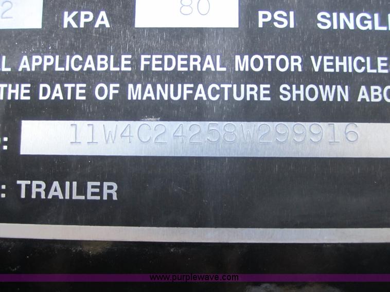 image for item C5019 2008 W-W 32' enclosed cargo trailer