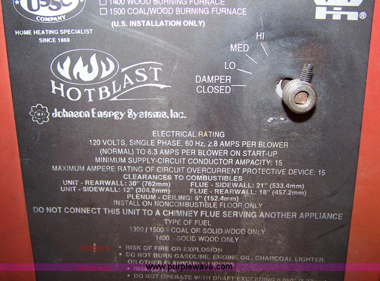 image for item C9403 Hot Blast wood burner