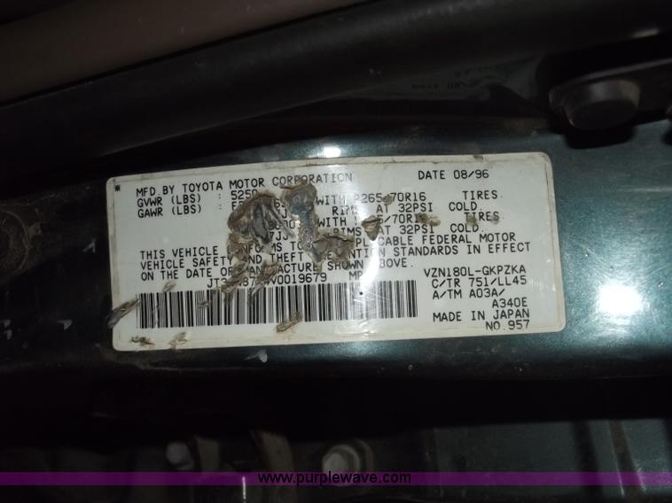 image for item A2277 1997 Toyota 4Runner Limited SUV