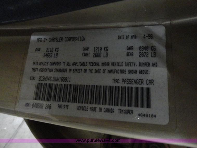 image for item A3194 1998 Chrysler Concorde LXi