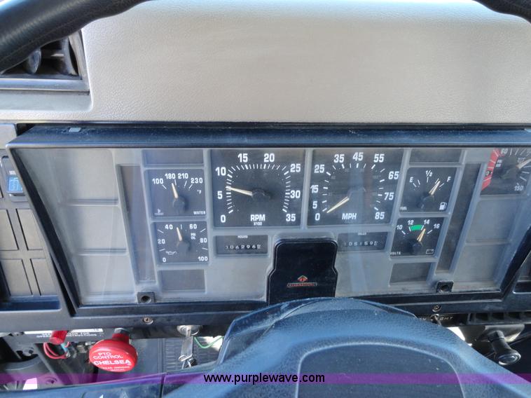 image for item A2413 1995 International 4900 tandem axle dump truck with plow and spreader