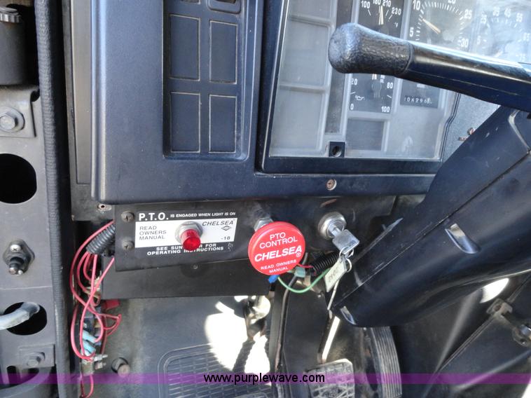 image for item A2413 1995 International 4900 tandem axle dump truck with plow and spreader