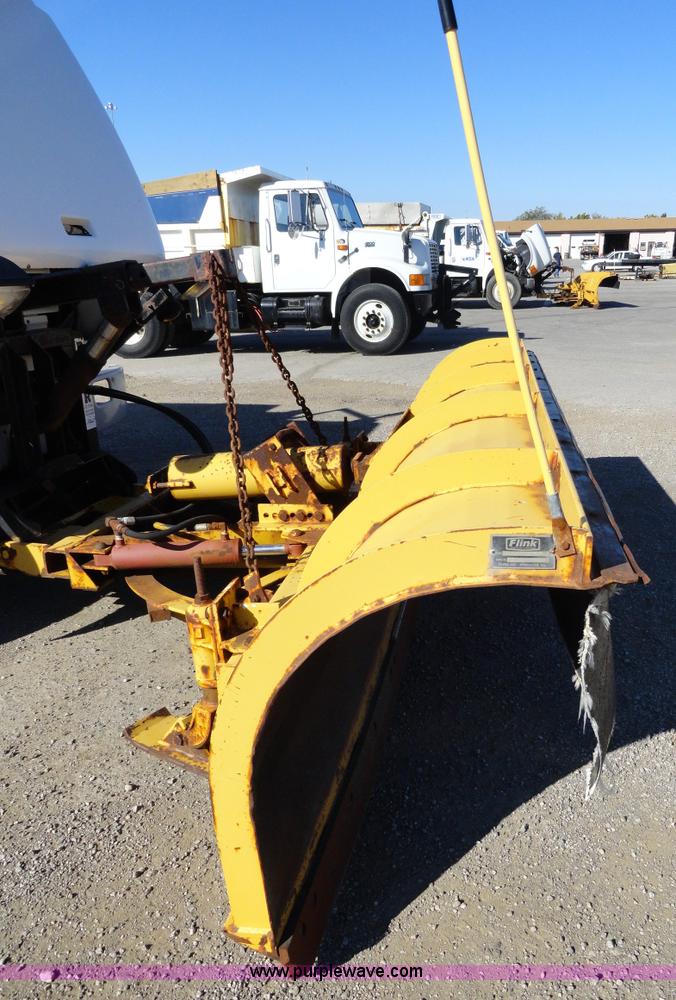 image for item A2413 1995 International 4900 tandem axle dump truck with plow and spreader