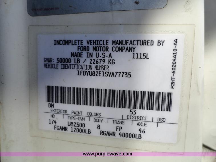 image for item A2415 1995 Ford LT8000 dump truck