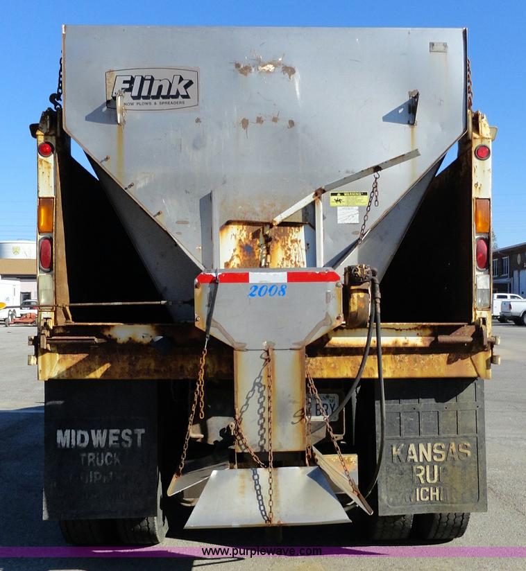 image for item A2417 1992 International 4900 tandem axle dump truck with plow and spreader