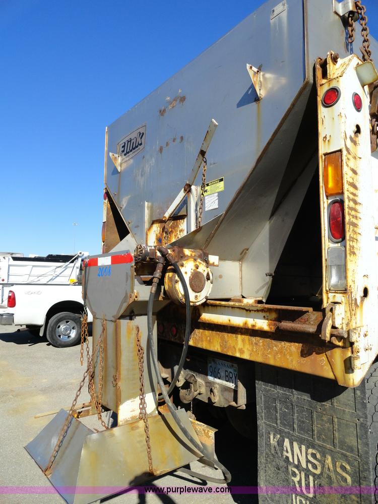 image for item A2417 1992 International 4900 tandem axle dump truck with plow and spreader