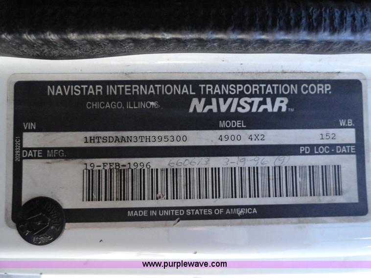 image for item A2419 1996 International 4900 dump truck