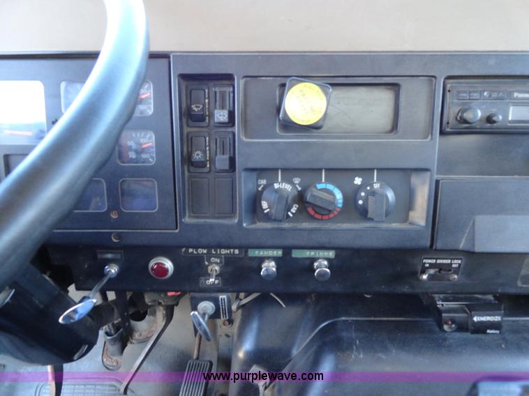 image for item A2421 1992 International 4900 tandem axle dump truck with plow and spreader