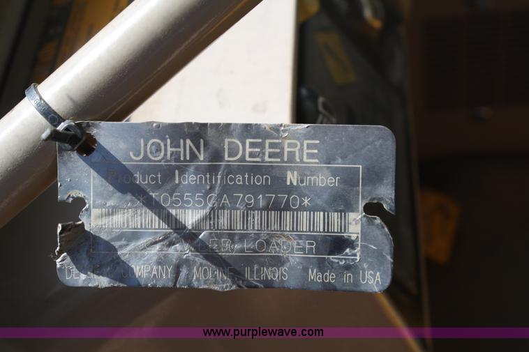 image for item A2478 1993 John Deere 555G track loader