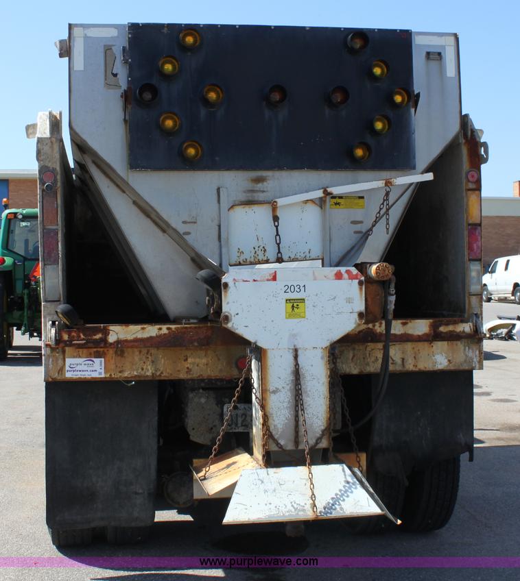 image for item A2892 1995 International 4900 tandem axle dump truck with plow and spreader