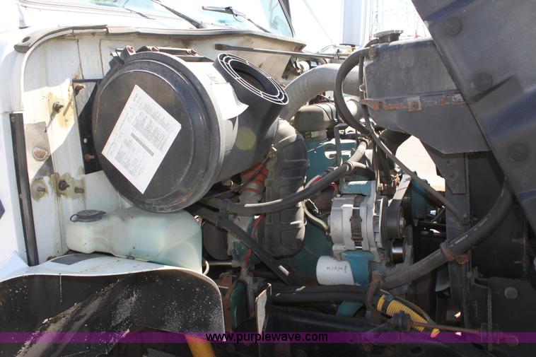 image for item A2892 1995 International 4900 tandem axle dump truck with plow and spreader