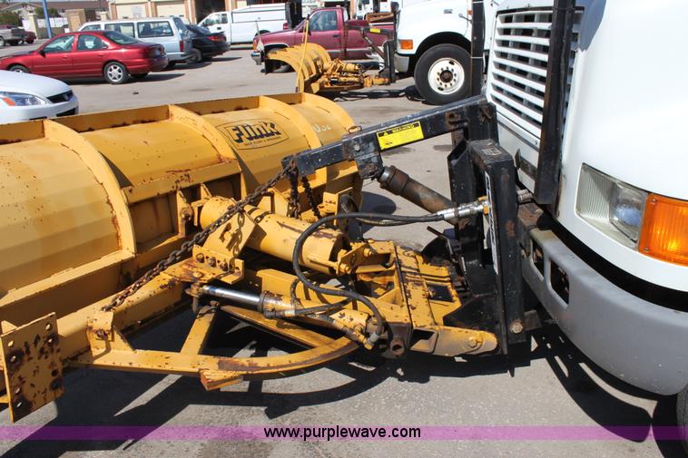 image for item A2892 1995 International 4900 tandem axle dump truck with plow and spreader