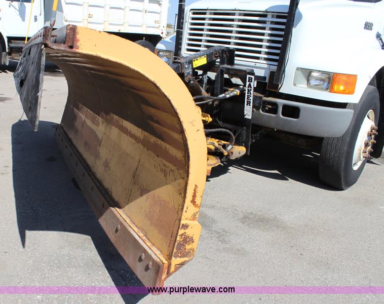 image for item A2892 1995 International 4900 tandem axle dump truck with plow and spreader