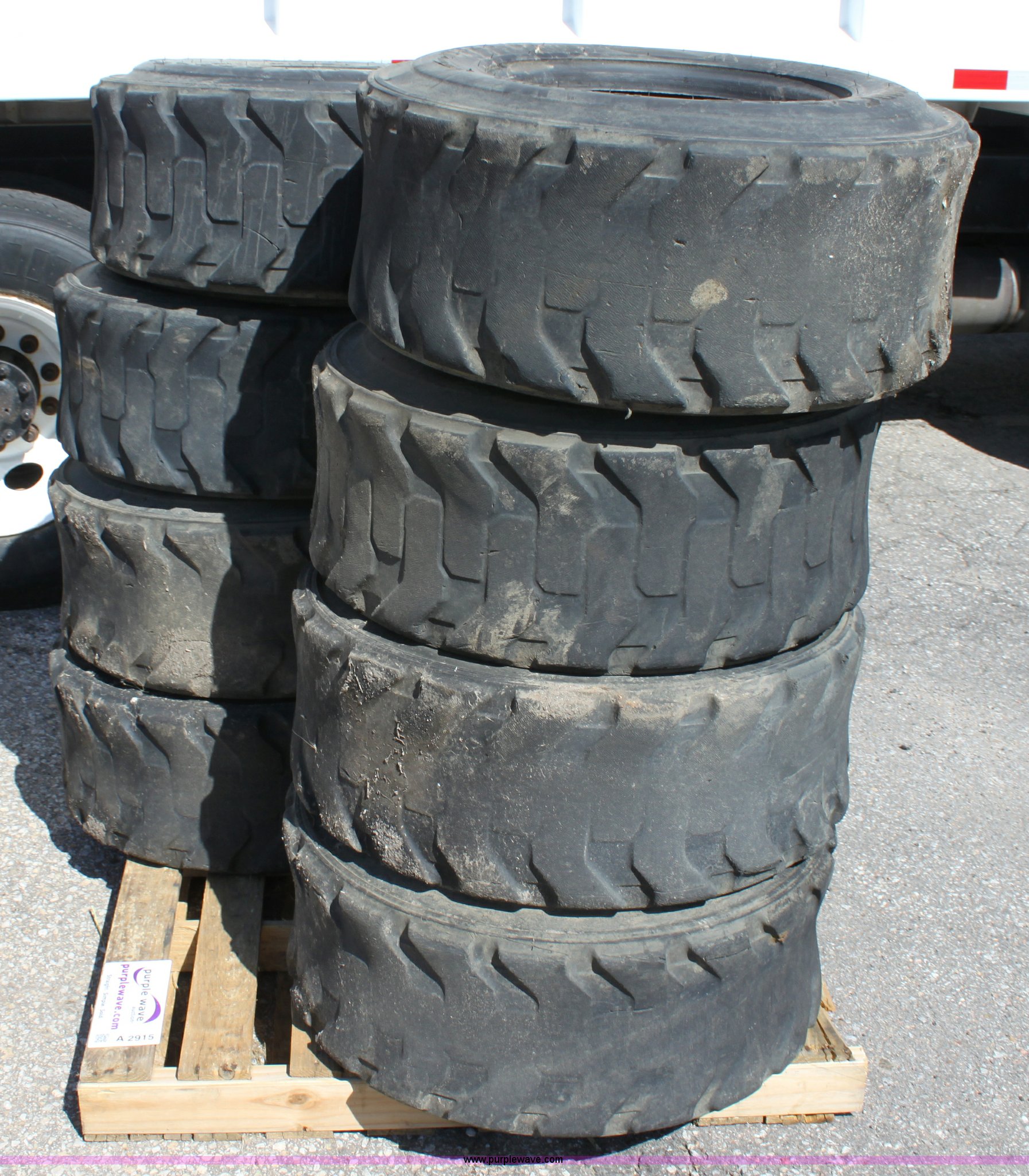 (8) Goodyear 1216.5 skid steer tires in Emporia, KS Item A2915 sold