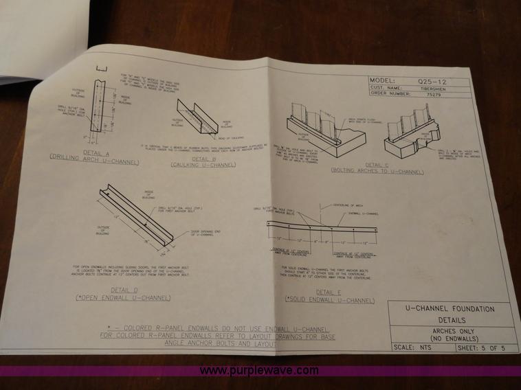 image for item A3173 40' x 25' Quonset Model building