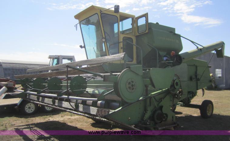 image for item B3012 1968 John Deere 95 combine with header
